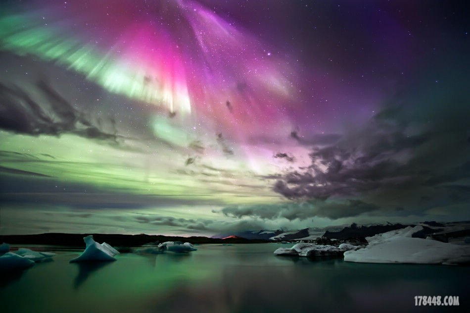 Jokulsarlon 极光 作者 Liloni Luca