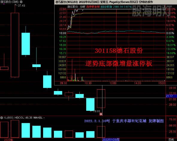 301158德石股份 逆势涨停板.png