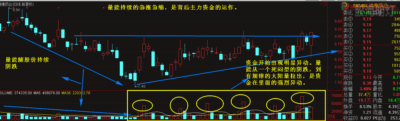 迪康药业 量能异动主力+.gif