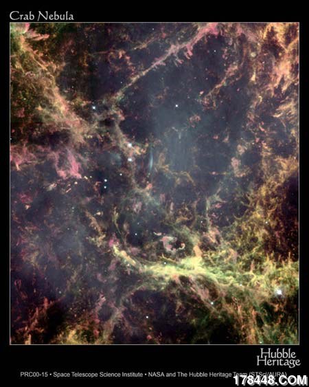 “蟹状星云”是一颗1054年爆发的超新星的遗迹，距地球约6500光年.jpg
